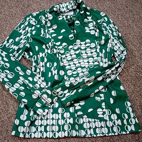 Vintage 2PS Suit Etchings By Butte Polka Women's Dress Size Approximately L M - Picture 13 of 16